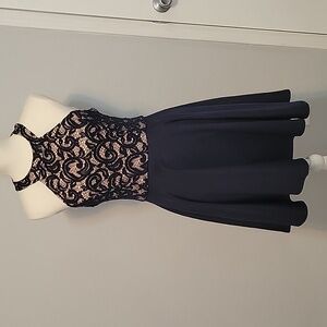 B. Darlin Navy Blue Dress, Size 9/10